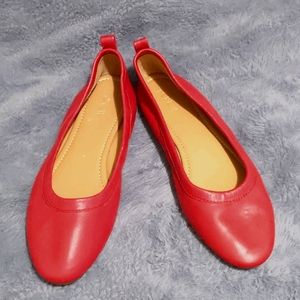 J crew red flats